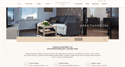 Desktop Screenshot of apartmany294.cz