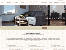 Tablet Screenshot of apartmany294.cz